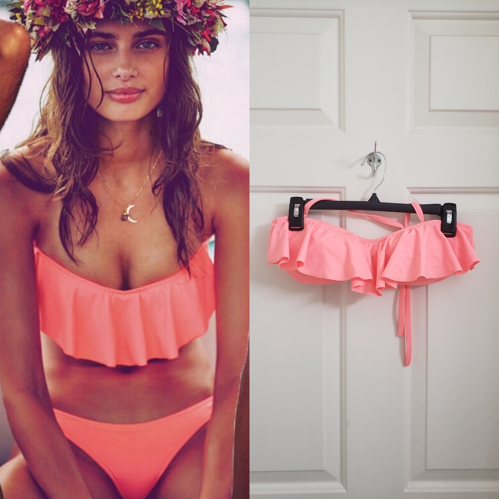Victorias secret ruffle bikini top